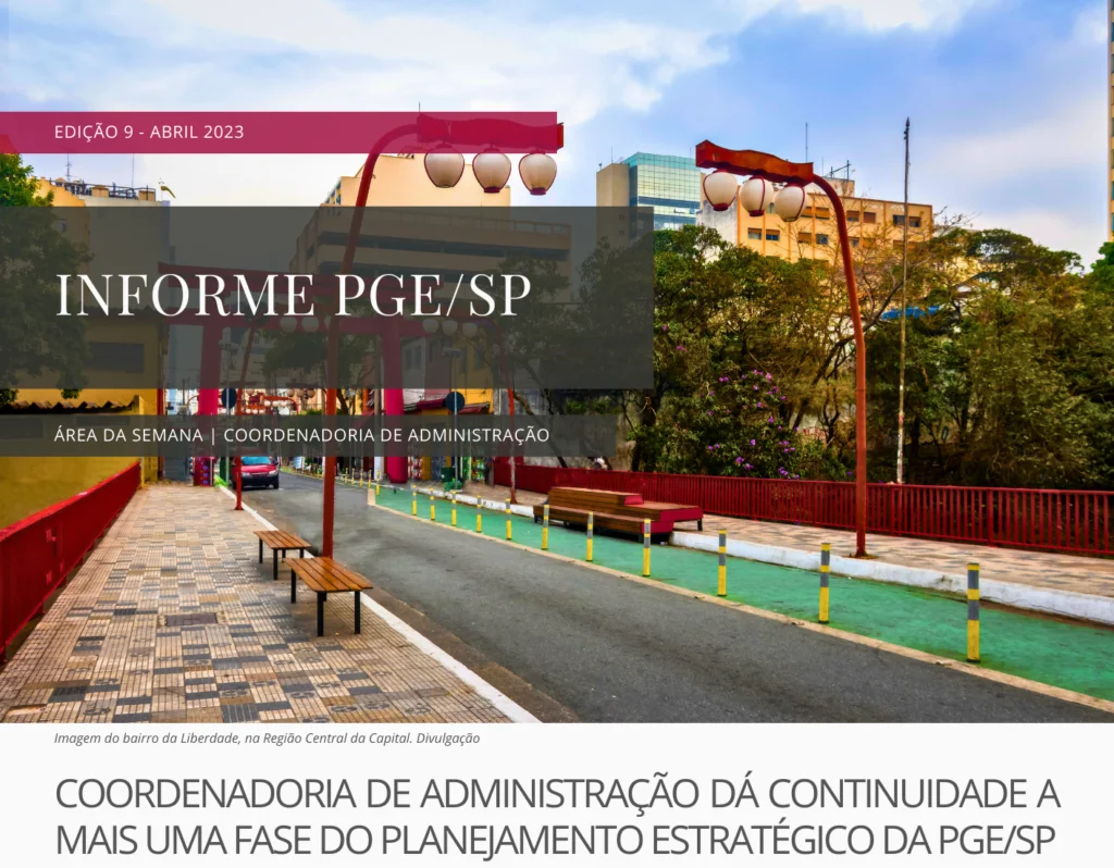 O Planejamento Estratégico é notícia no INFORME PGE/SP